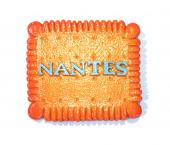 Magnet relief résine "Biscuit Nantes"