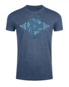 T- Shirt triskell bleu chiné