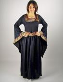 Robe médiévale viscose noire
