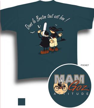 T-shirt humoristique Mam'Goz "dans le breton..."