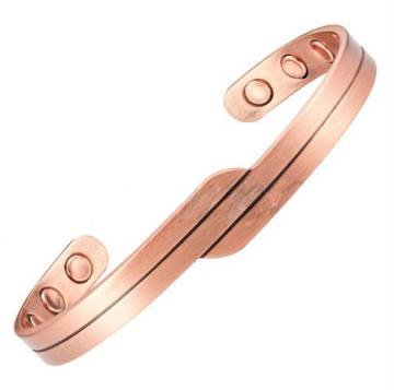 Bracelet magnétique cuivre PEPINO - 6 aimants