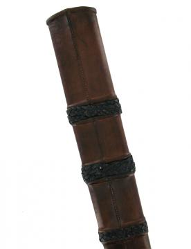 Epée de frappe viking avec fourreau en cuir tressé