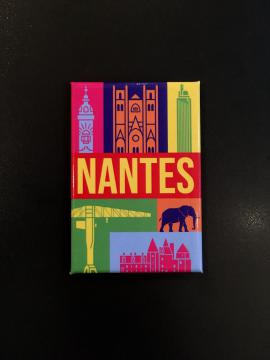Magnet Nantes monuments colorés